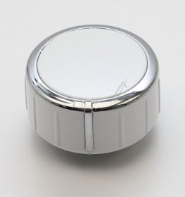 Control Knob - C00532990 488000532990 Knob Assembly Ring Chrome Side G white [Whirlpool Indesit]