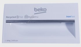 Detergent Dispenser Cover - 1408804117 C00915068 Drawer Panel [Arcelik]