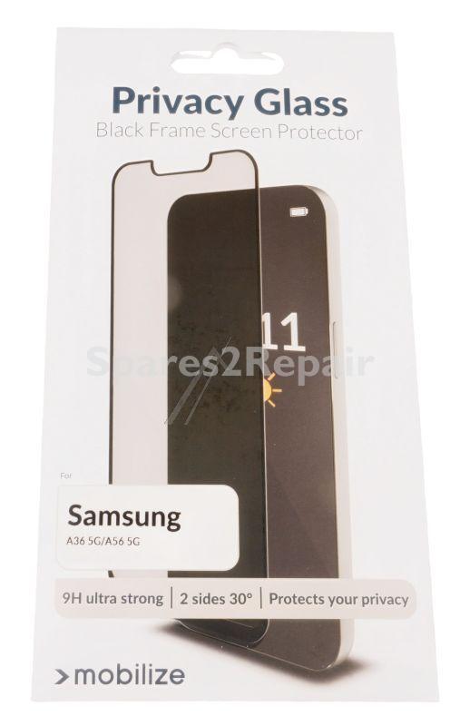 Mobilize Display Protective Film - 58603 Mobilize Privacy Glass Screen Protector Black Frame For Samsung Galaxy A36 5g-a56 5g