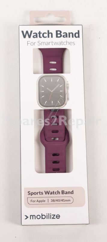 Mobilize Wristbands For Smartwatch - 81645 Mobilize Silicone Watch Strap - Sport - For Apple 38-40-41mm - Bordeaux