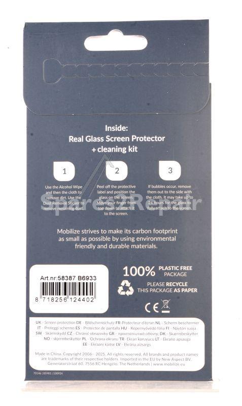 Mobilize Display Protective Film - 75004 X-guard Display Protective Film - Black Frame - Galaxy S25 Edge 5g (10-pack Bulk)