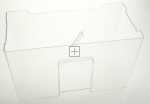 Vegetable Drawer - 42128362 Crisper Bottom-395(trans nat)rv1 [Vestel]