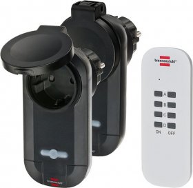 Brennenstuhl Rc Radio Power Outlet - Rcce10201 Comfort Remote Control Set Ip44
