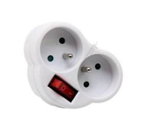 Splitter With Switch 2way - Splitter With Switch 2way 16a