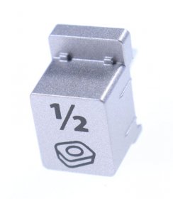 Button - 1756840400 C00881514 F5 Yarim Yuk Tusu Baskili - Inox [Arcelik]