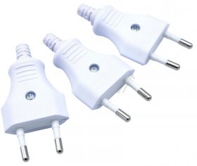 Bachmann European Plug - Euro-plug White, 3 Pcs