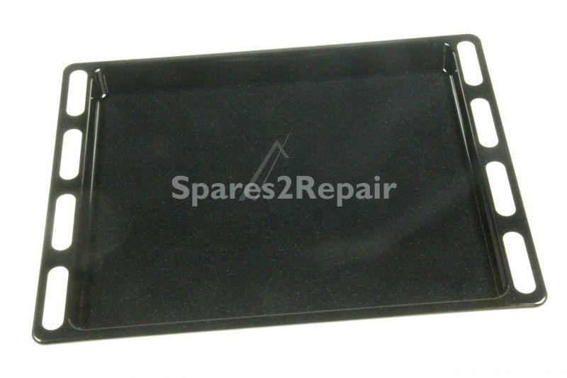 Fry Pan - C00137834 482000022922 Drip Tray - Black Enamelled Pyro 446x358 [Whirlpool Indesit]