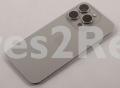 Apple Battery Compartment Lid - Iphone 15 Pro Back Glass Natural Titanium Original - 661-35702