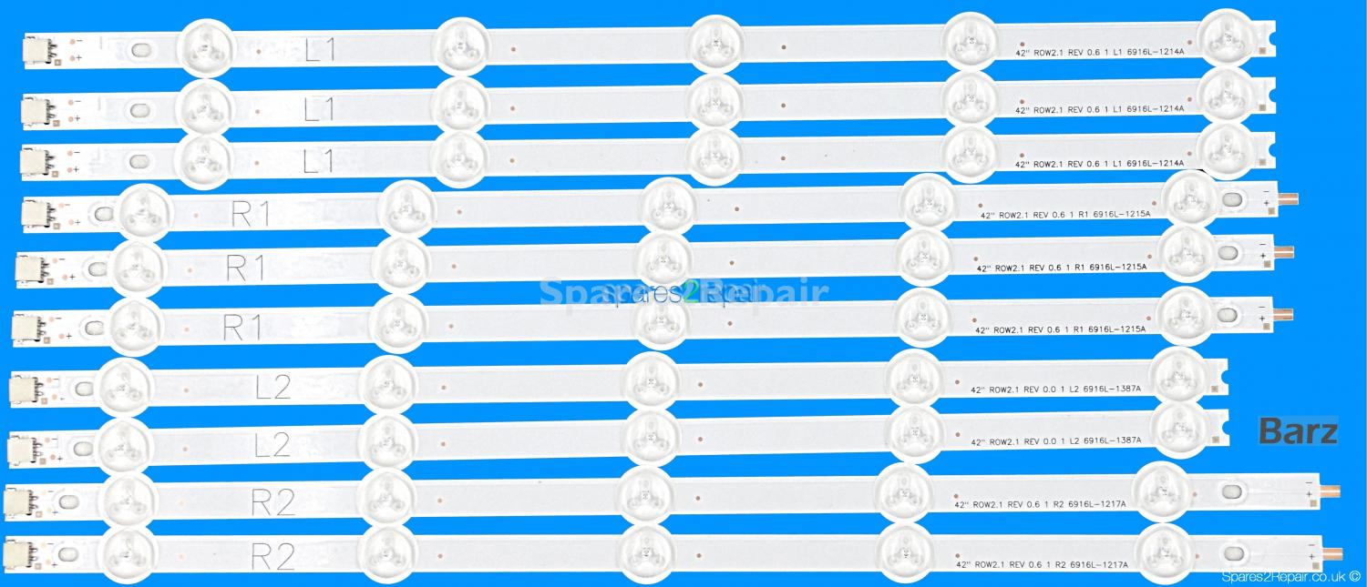 LG 42 inch Full LED Backlight Array - LC420DUE SF - 6916L-1385A - 6916L-1386A - 6916L-1387A - 6916L-1388A - AGF78326501