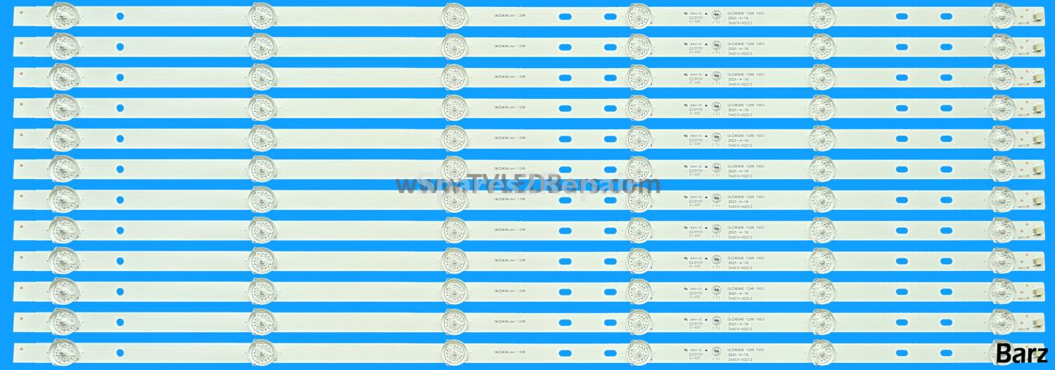 Barz LED Backlight Array Baird TI6509DLEDDS 65" DLED65HD 12x6 12pcs