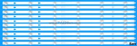Barz LED Backlight Array JVC LT-58CA810 LT-58CA810B Logik L58AUE21A L58AUE21B 58" CC580PV5D LED58D06A-ZC29AG-07E 10pcs
