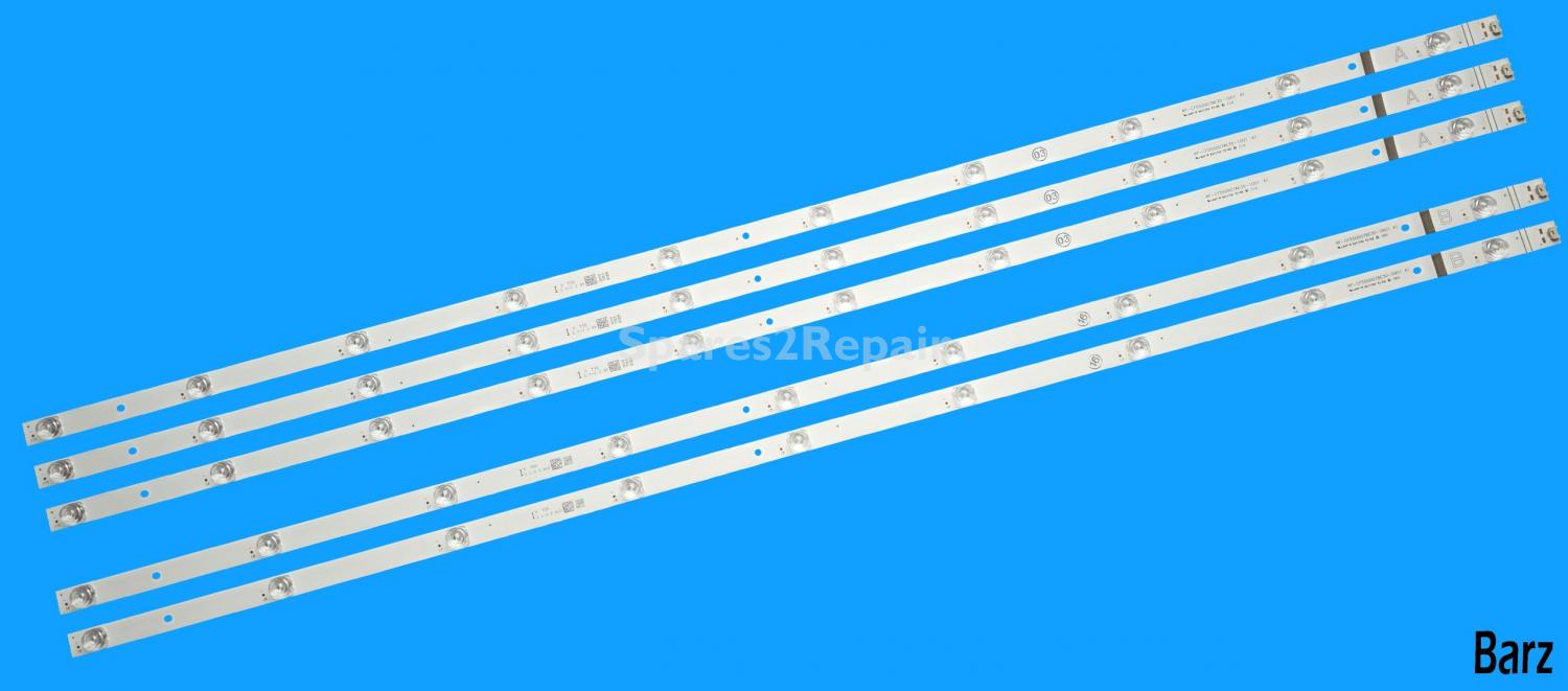 Barz LED Backlight Array Vestel 55" VES550QNZH-N2-Z01 VES550QNZL-N2-Z01 VES550QNFL-N1-Z01 RF-CF550007AE30-1001 + RF-CF550007BE30-0901 3xA 2xB
