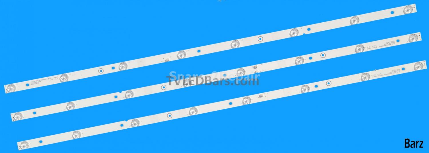 Electriq LED Backlight Array electriQ eiQ-43UHDT2SMH JS-D-JP4310-A81EC + JS-D-JP4310-B81EC E43DU1000 2xA 1xB
