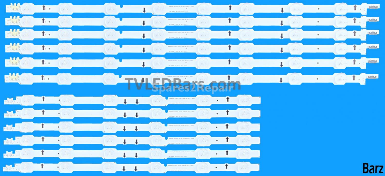 Barz LED Backlight Array Samsung BN96-32178A + BN96-32179A 50" CY-GH050HGNV1H DUGE-500DCA-R3 + DUGE-500DCB-R3 12pcs