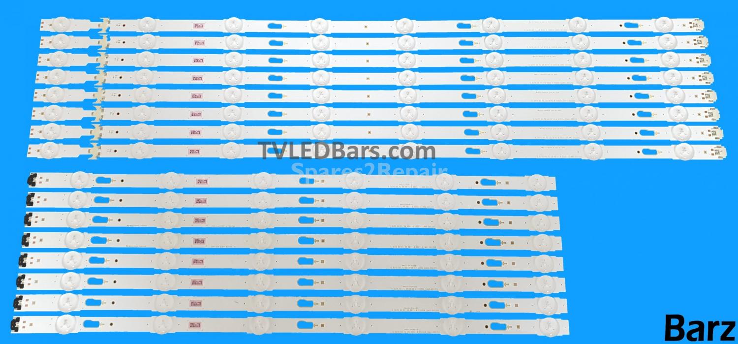 Samsung LED Backlight Array Samsung BN96-34805A + BN96-34806A / BN96-39663A + BN96-39664A 60" V5DU-600DCA-R1 + V5DU-600DCB-R1 16pcs