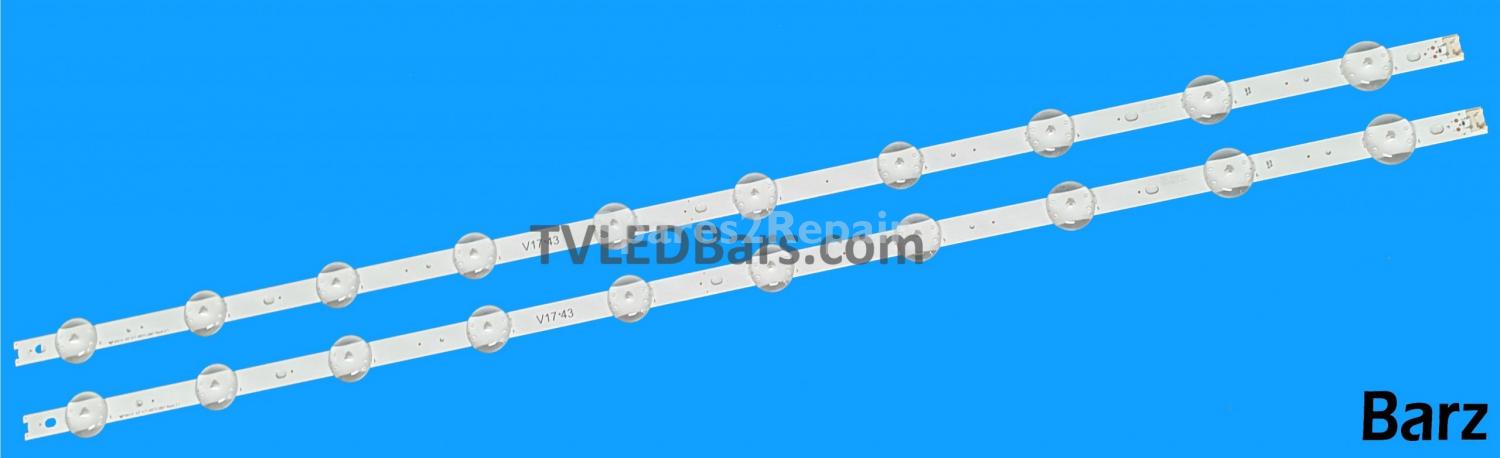 Barz LED Backlight Array LG AGF78666701 AGF78709801 43" V17 6916L-2867A / 2867B LC430DGG-FKM 2pcs