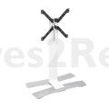 Erard Universal Stand - Will 1050l Tv Stand With Castors For 30" To 65" Screens - White - 039020