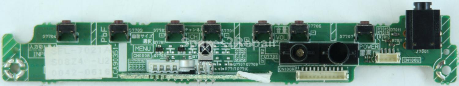 JVC LT-26C50BJ - Buttons & IR - LCA90351- SFL-7021A - LCB90351 -001C - LCA90352- SFL-8021A - LCB90352 -001A