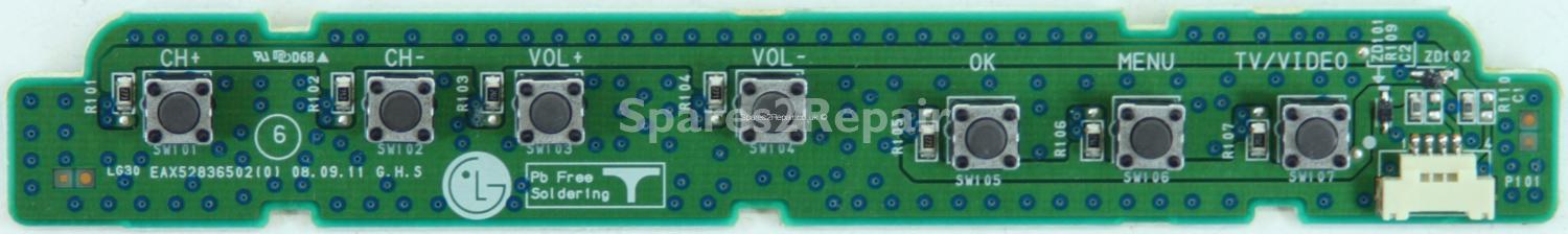 LG 26LG3050 - Buttons - EBR48885603 - EAX52836502(0) (Without Plastic)