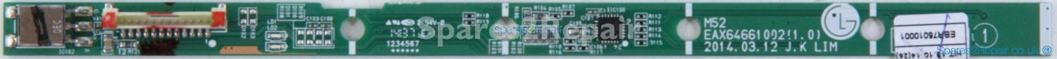 LG 24MT46D-PZ - IR & Touch Buttons - EBR75010001 - EAX64661002(1.0)