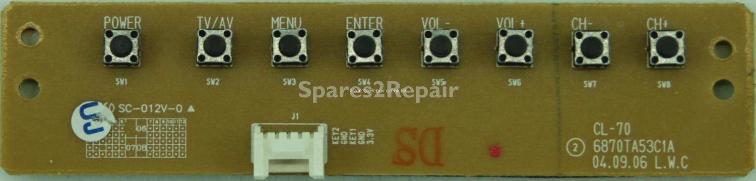 LG RZ-37LZ31 - Buttons - CL-70 - 6870TA53C1A