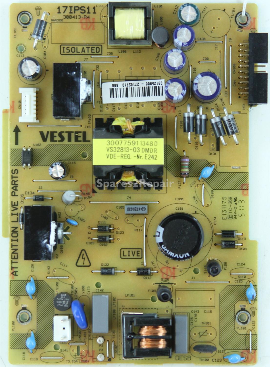 Linsar 32LED500ST - PSU - 17IPS11 - 300413-R4 - 23125986