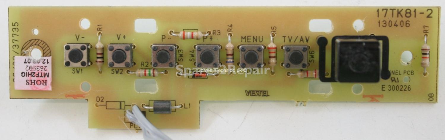 Matsui MAT37LW507 - Buttons - 17TK81-2 - 130406