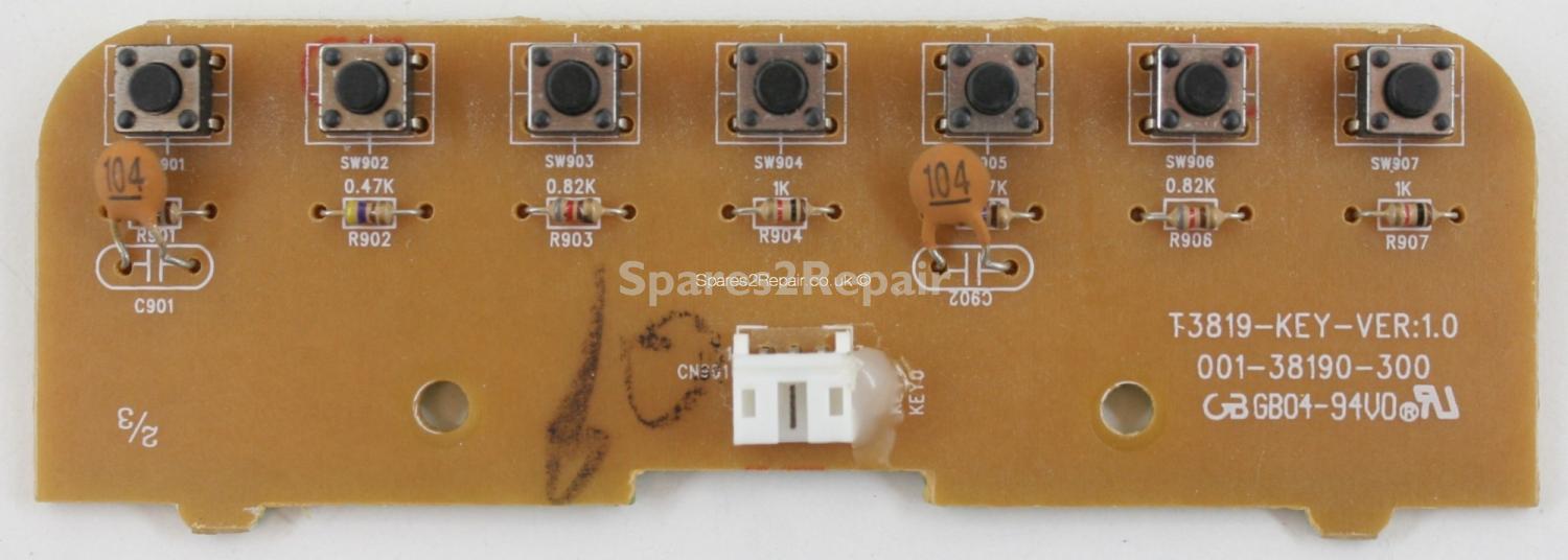 Onn LE19LCDDVD0701 - Buttons - T3819-KEY Ver 1.0 - 001-38190-300