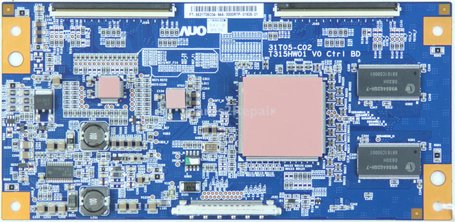 Samsung LE32B530P7W - LVDS - 31T05_C02 - T315HW01 V0 CTRL BD - 55.31T05.C04