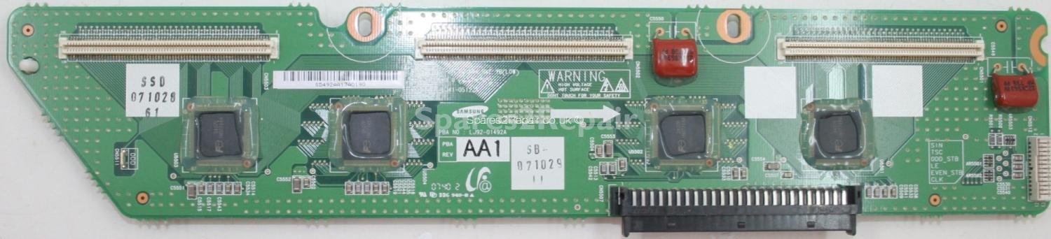 Samsung PS-50Q97HD - DRV - LJ92-01492A A1 - LJ41-05122A R1.0 - 50HD W2A GVE YB(LOW)
