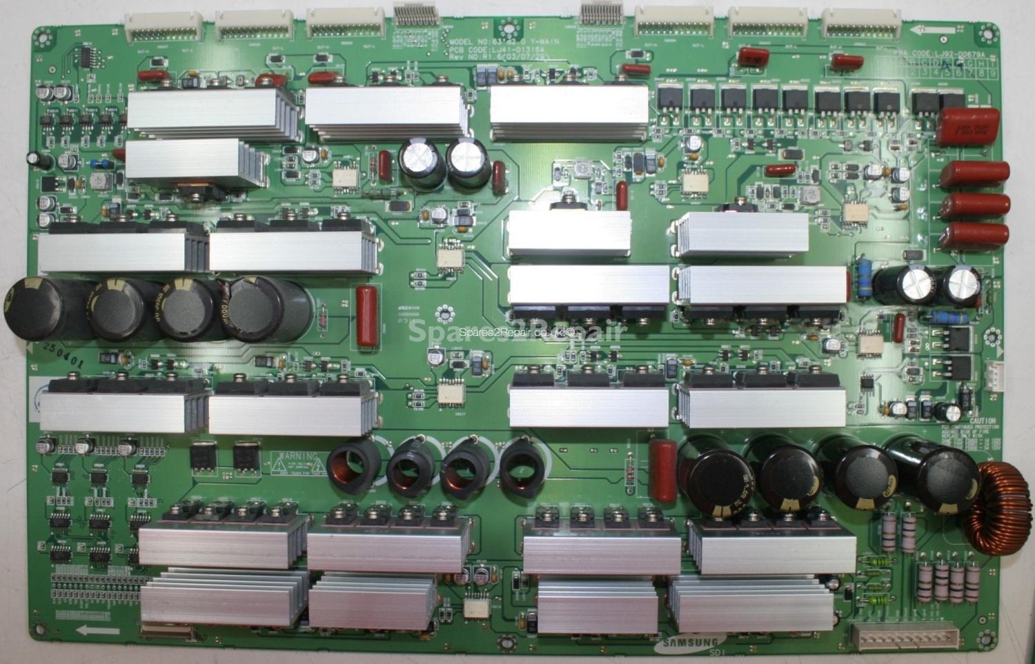 Samsung PS-63P3H - Y SUS - LJ92-00679A A9 - LJ41-01316A - 63 D2.0 Y-MAIN
