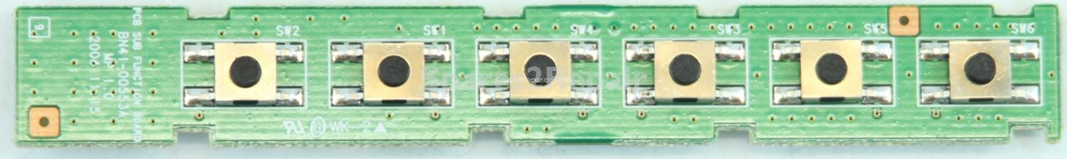 Samsung LE26R51BD - Buttons - BN41-00553A - MP 1.0 - PCB SUB FUNCTION BOARD