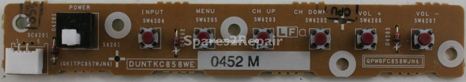 Sharp LC-20SH1E - Buttons - QKITPC857WNJ4 - DUNTKC858WE - QPWBFC858WJN4