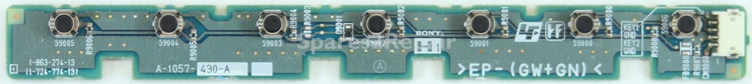Sony KLV-20SR3 - Buttons - 1-863-274-13 - 1-724-774-13 - A-1057-430-A (Without Plastic)
